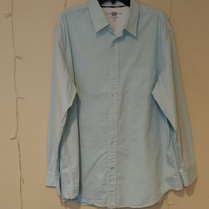 Club Room Button Down Long Sleeve Shirt, Light Blue, XXL